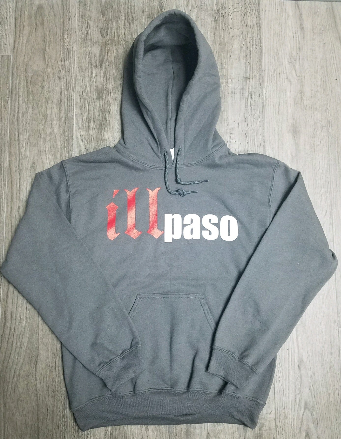 "illmatic Tribute" Men's Pullover Hoodie (Charcoal Gray) by illpaso