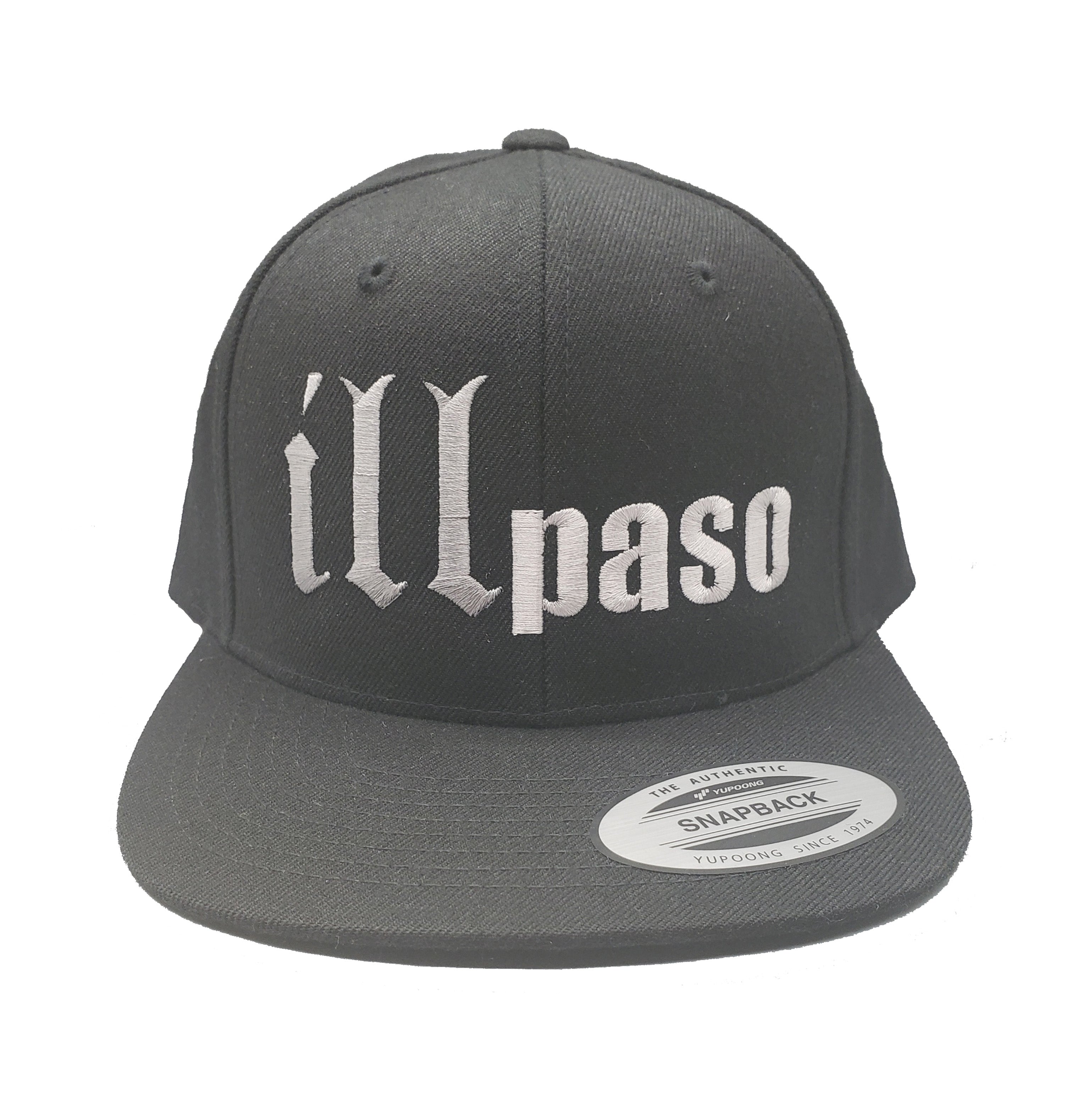 "illmatic Tribute" Snapback Hat (Black w/ Grey Stitching) by illpaso
