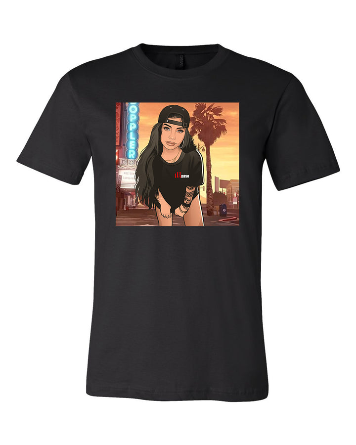 "GTA Hope Ashley" Adult Uni-Sex T-shirt (Black) by illpaso