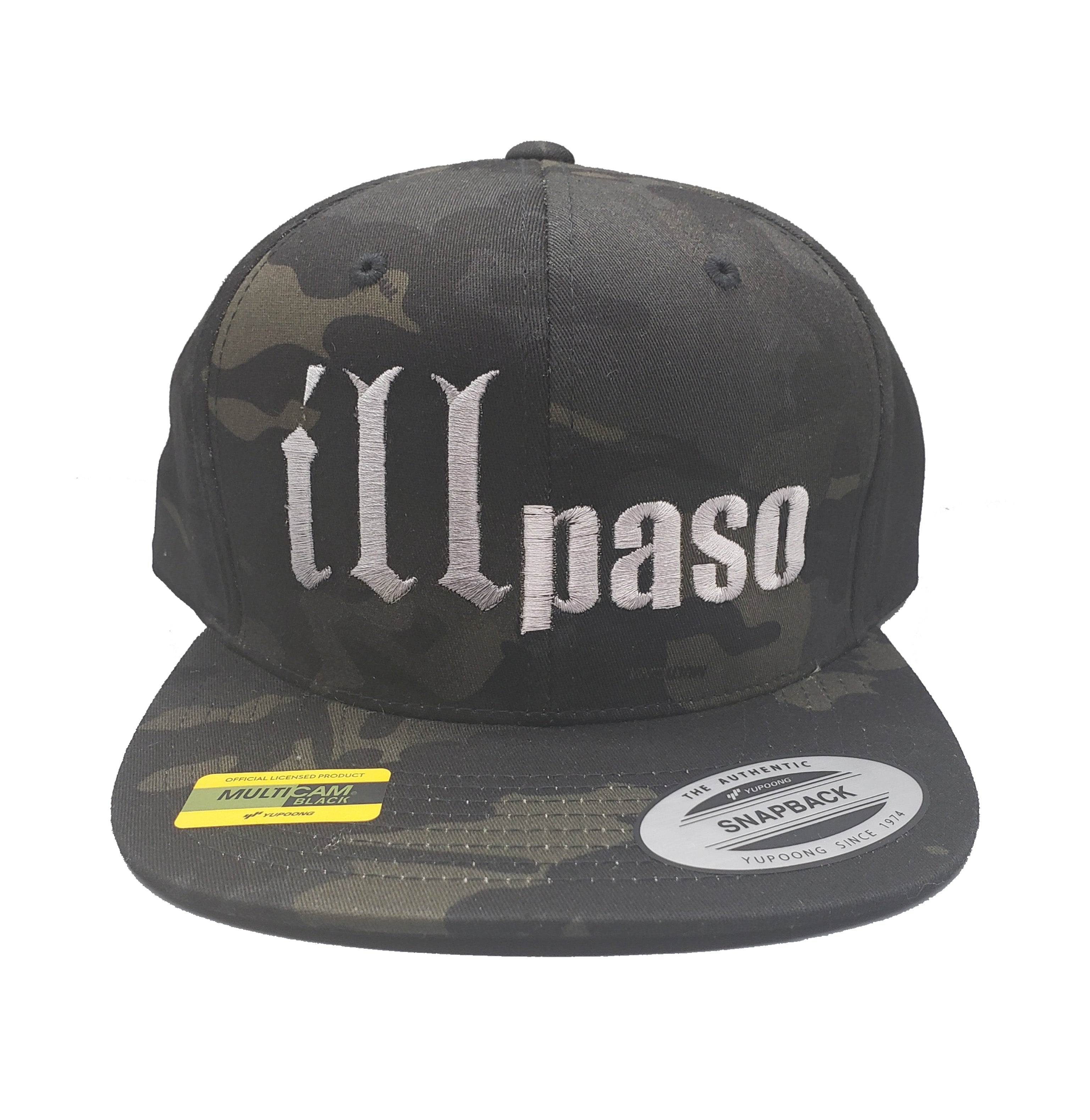 "illmatic Tribute" Snapback Hat (Multicam Black Camo w/ Grey Logo) by illpaso