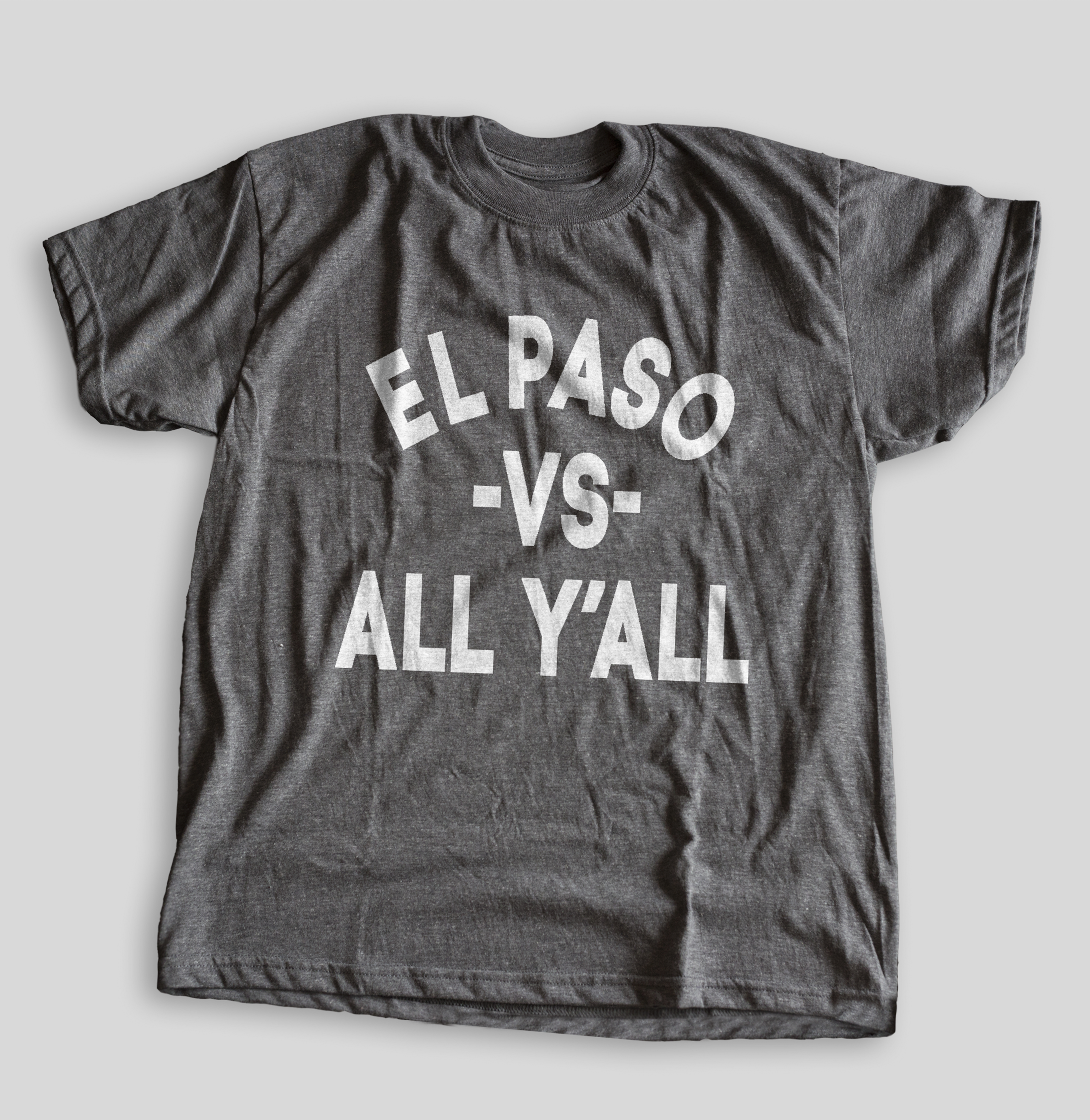 El Paso vs All"" Men's T-shirt (Gray Heathered) by illpaso