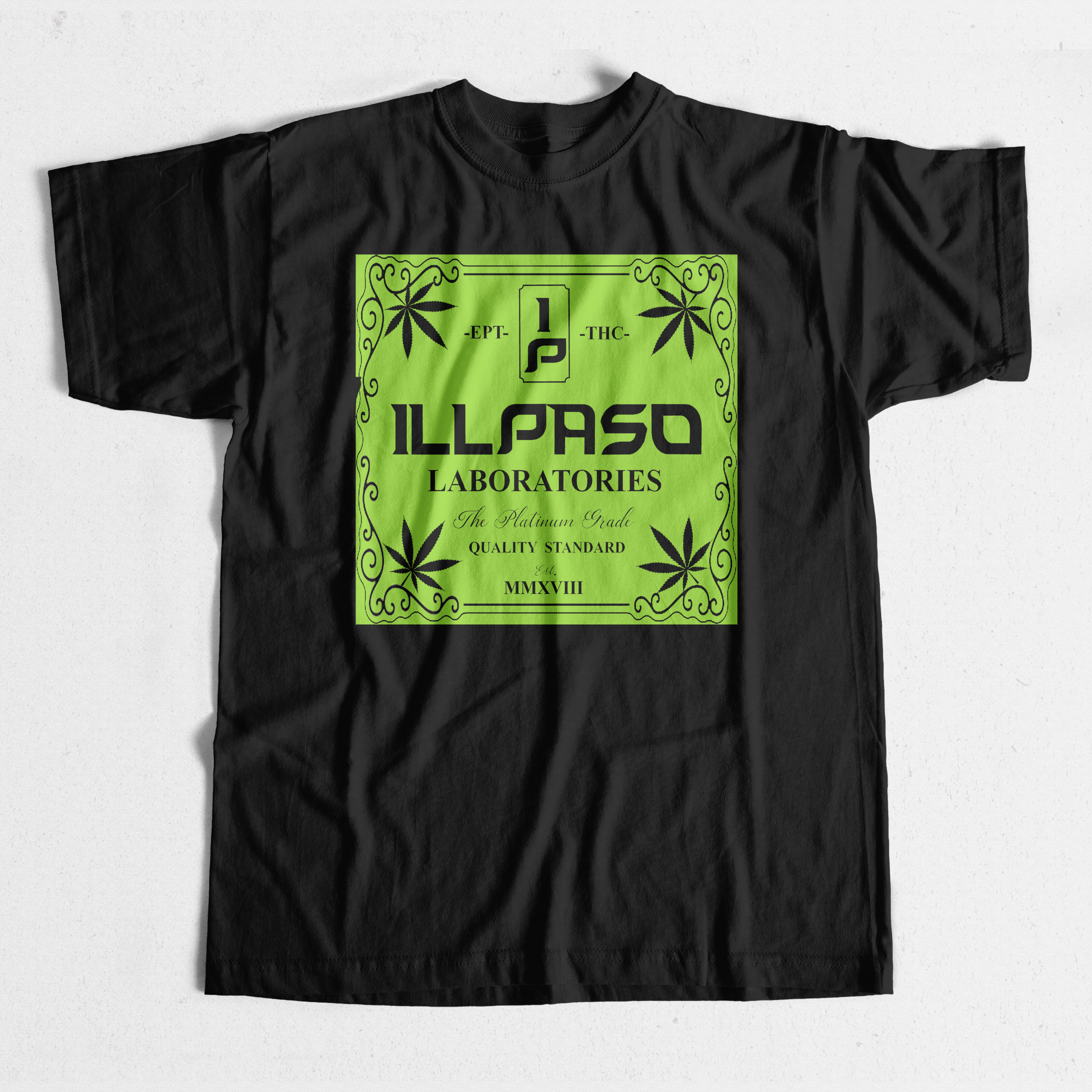 "illpaso Laboratories" Men's T-shirt (Black) by Lobesmatic
