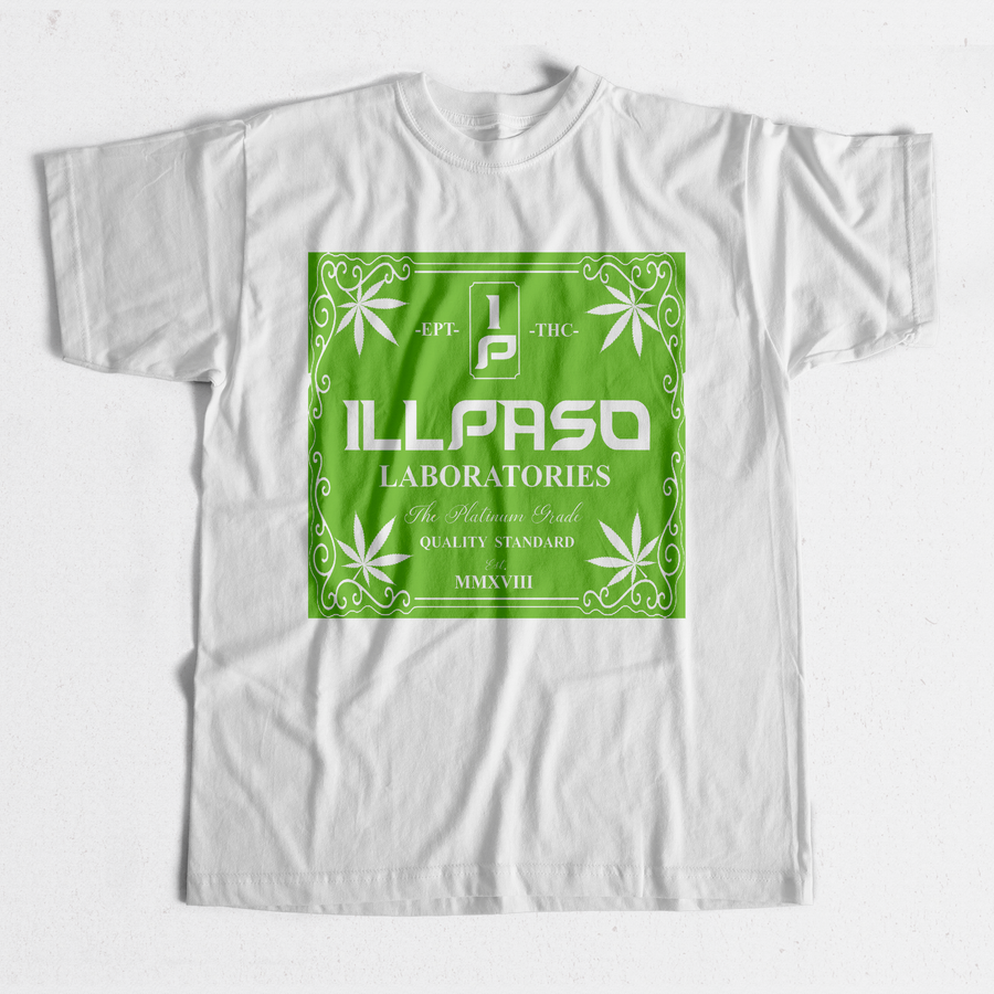 "illpaso Laboratories" Men's T-shirt (White) by Lobesmatic