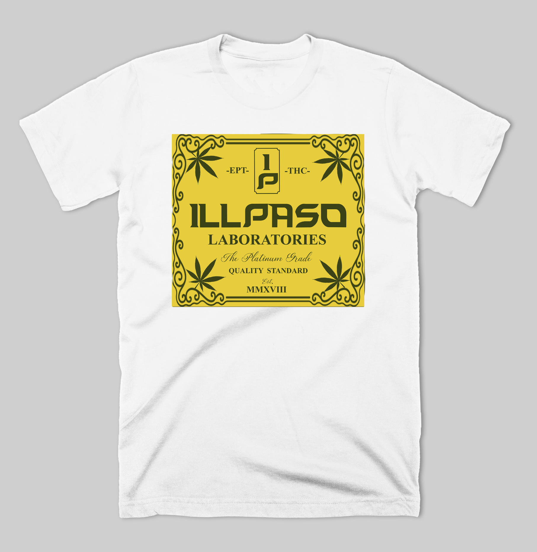 "illpaso Laboratories" Men's T-shirt (White) by Lobesmatic