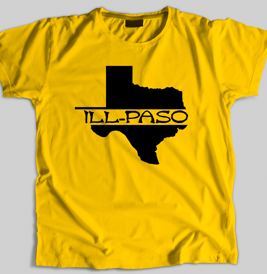 "ill state of mine" Men's T-shirt (Yellow) by illpaso