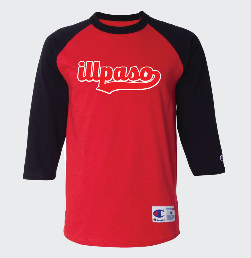 "Team Sport" Champion Raglan (Red w/ Black Sleeves) by illpaso